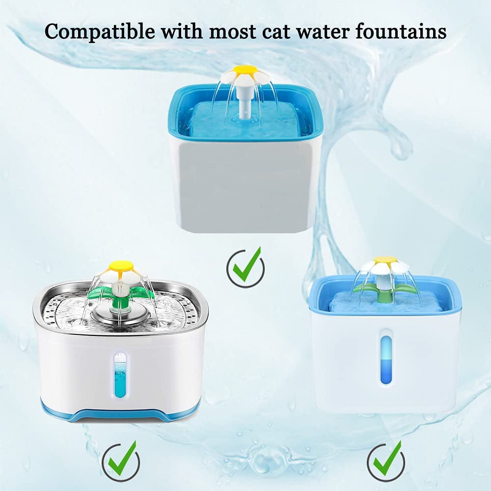 12 Pack Cat Water Fountain Filters,  Cat Fountain Filter Replacement, for Square Cat Water Fountain Inside