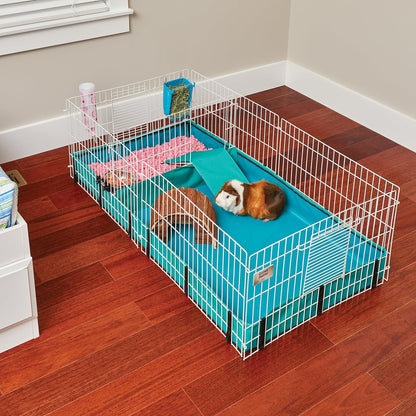 Guinea Habitat plus Guinea Pig Cage by Midwest W/ Top Panel, 47L X 24W X 14H Inches