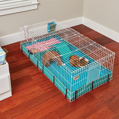 Guinea Habitat plus Guinea Pig Cage by Midwest W/ Top Panel, 47L X 24W X 14H Inches